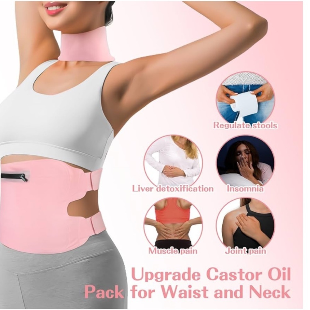 🆕 Premium Reusable Castor Oil Wrap Set - Picture 2 of 12